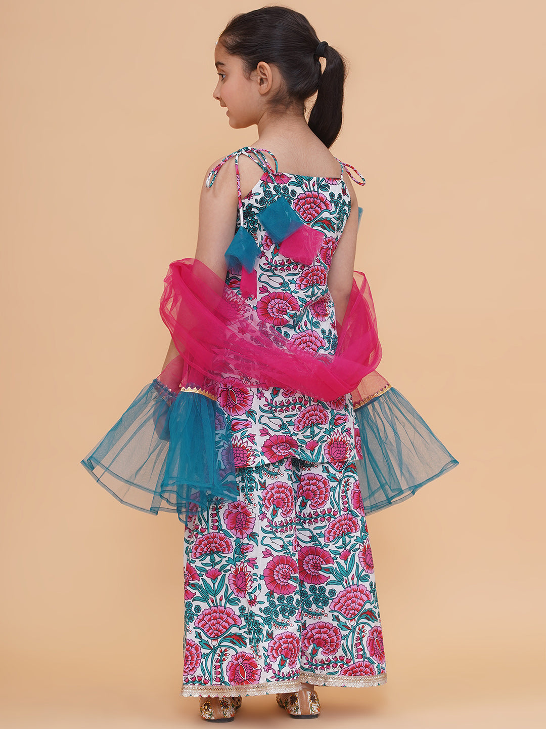 Modish couture Printed Kurta & Sharara with Dupatta