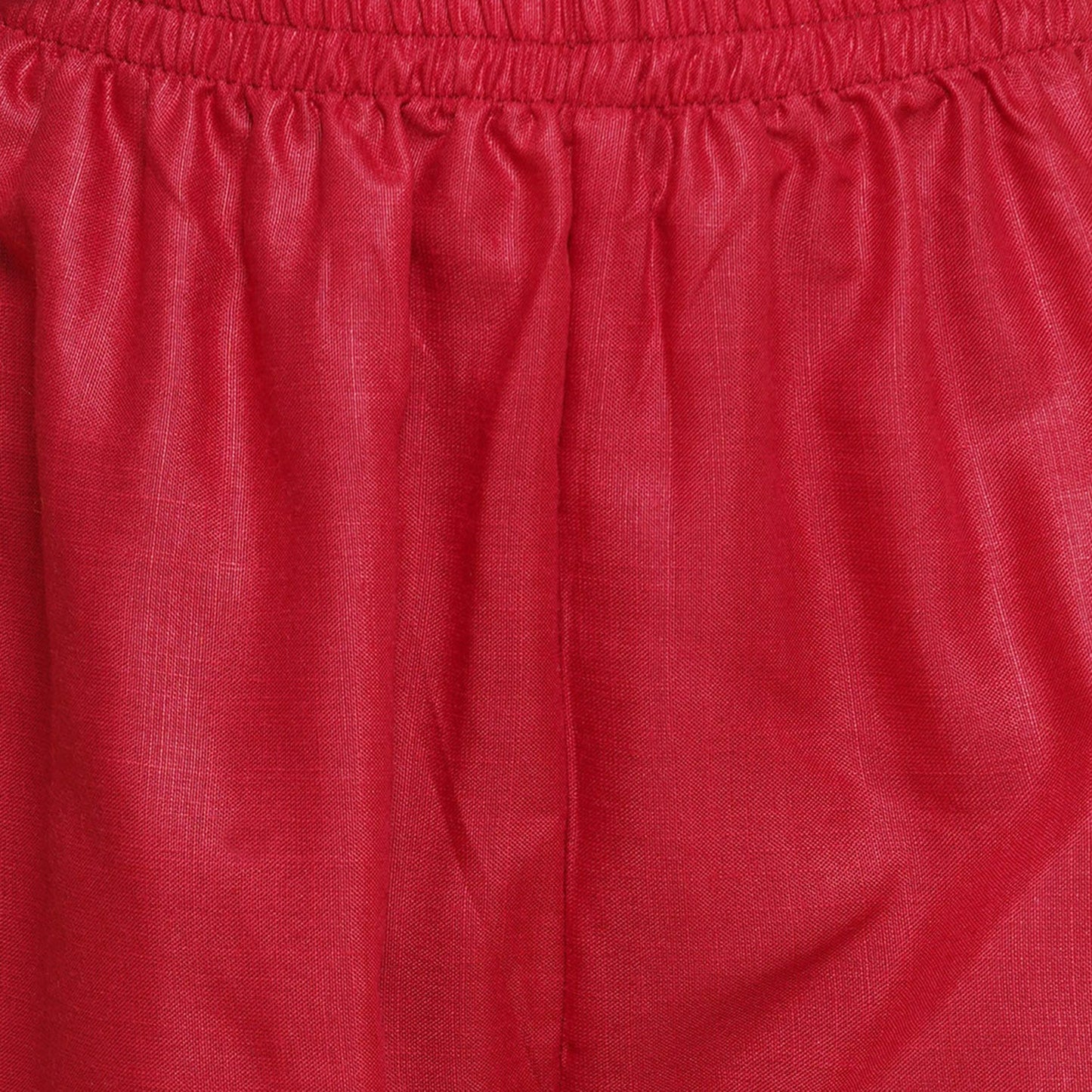 Girls Pleated Anarkali Kurta Set(Mehroon)