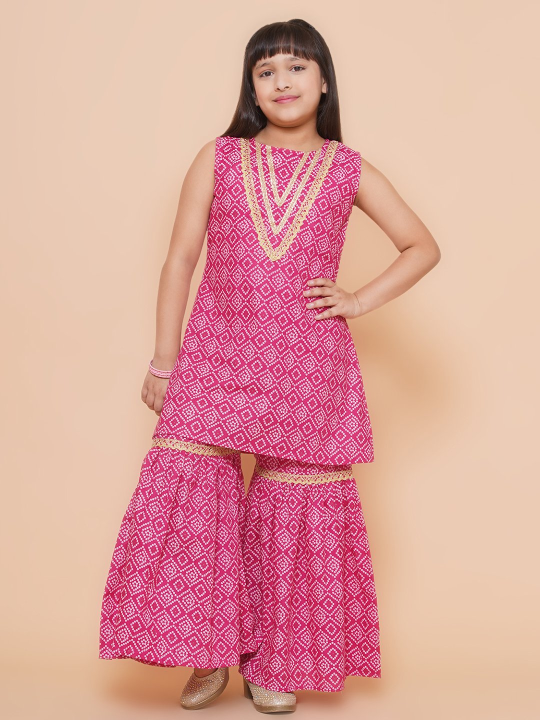 Modish couture Printed Kurta & Garara - Image 2