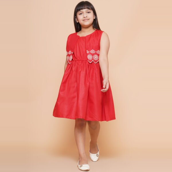 Modish couture Embroidered Dress with Jacket