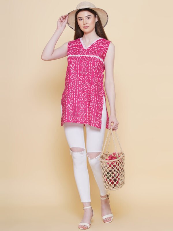 Modish Couture Bandhani Print Tunic