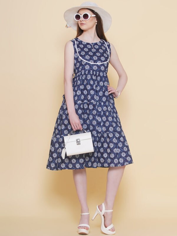 Modish Couture Printed Maxi Dress