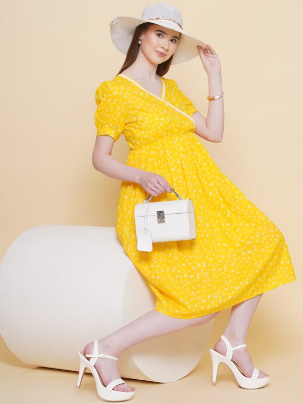 Modish Couture Floral Print Maxi Dress