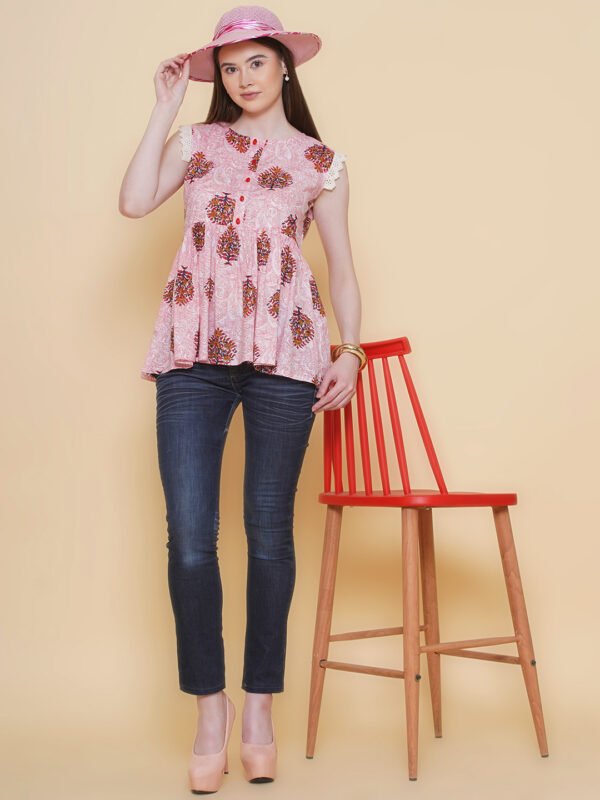Modish couture Printed Pure Cotton Top