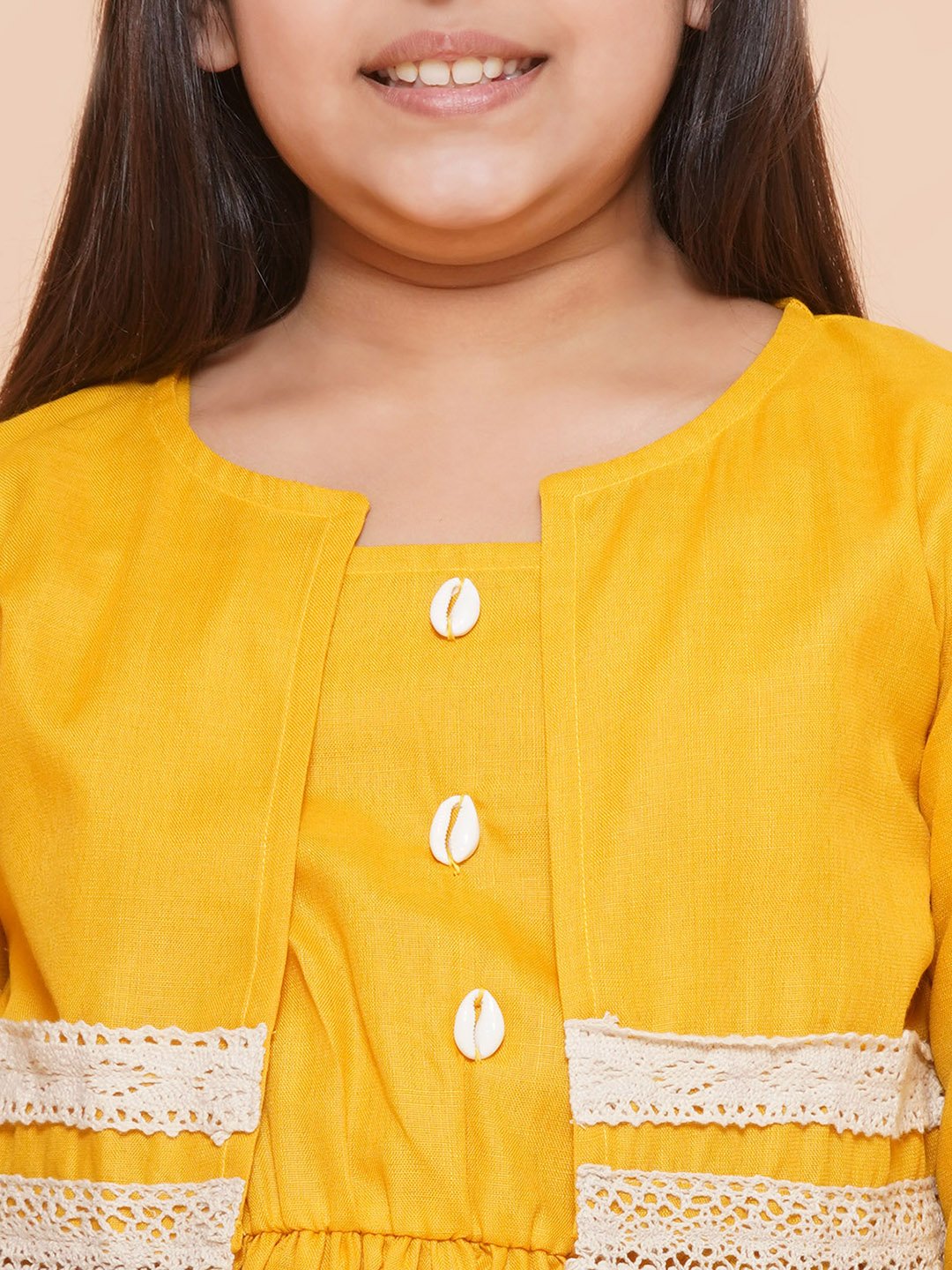 Modish couture Self Design Dress with Jacket - Image 3