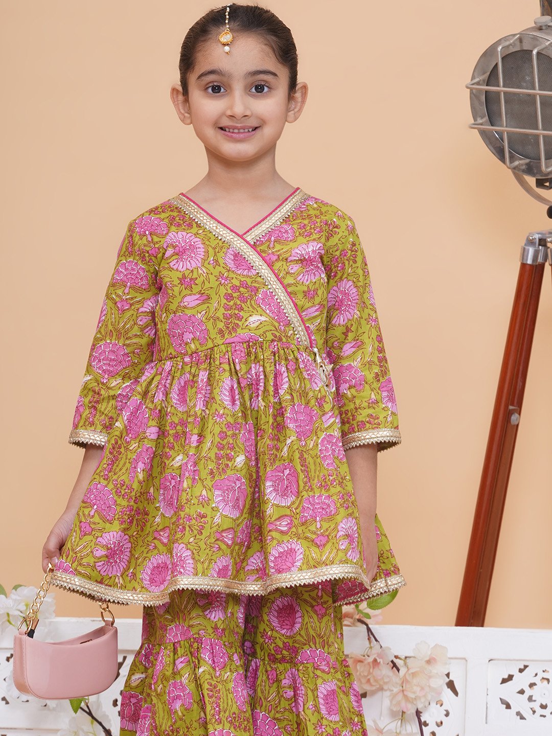 Modish couture Angrakha Printed Kurta & Sharara - Image 3
