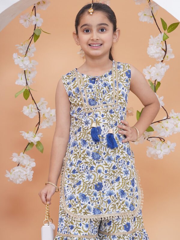 Modish couture Printed Kurta & Sharara