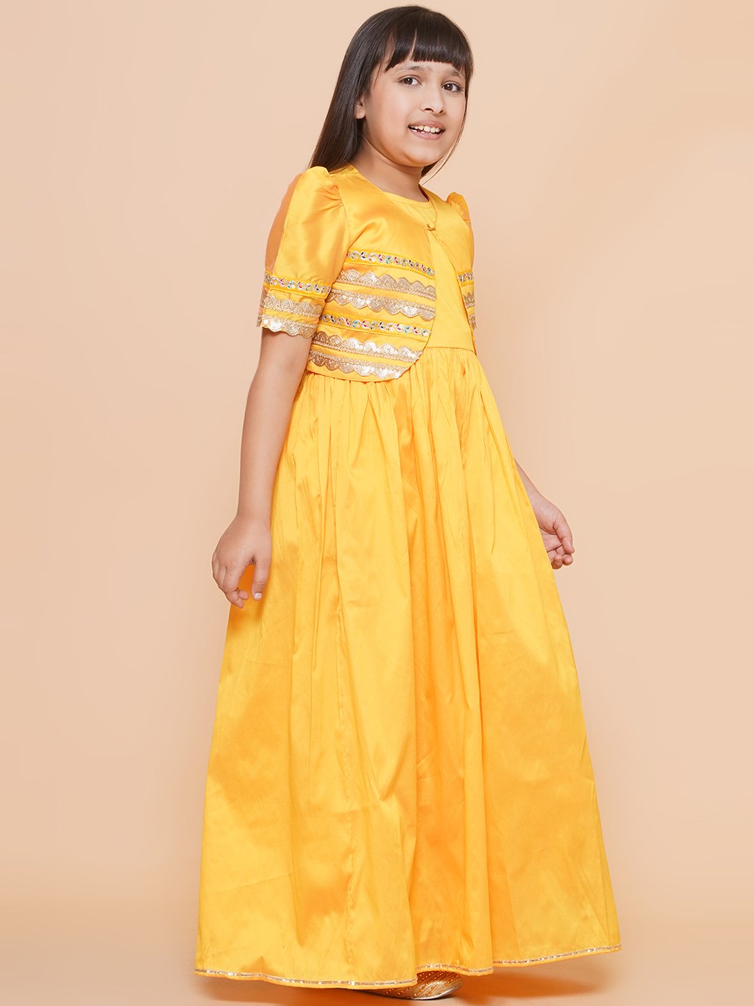 Modish couture Embellished Dress & Jacket with Dupatta - Image 4