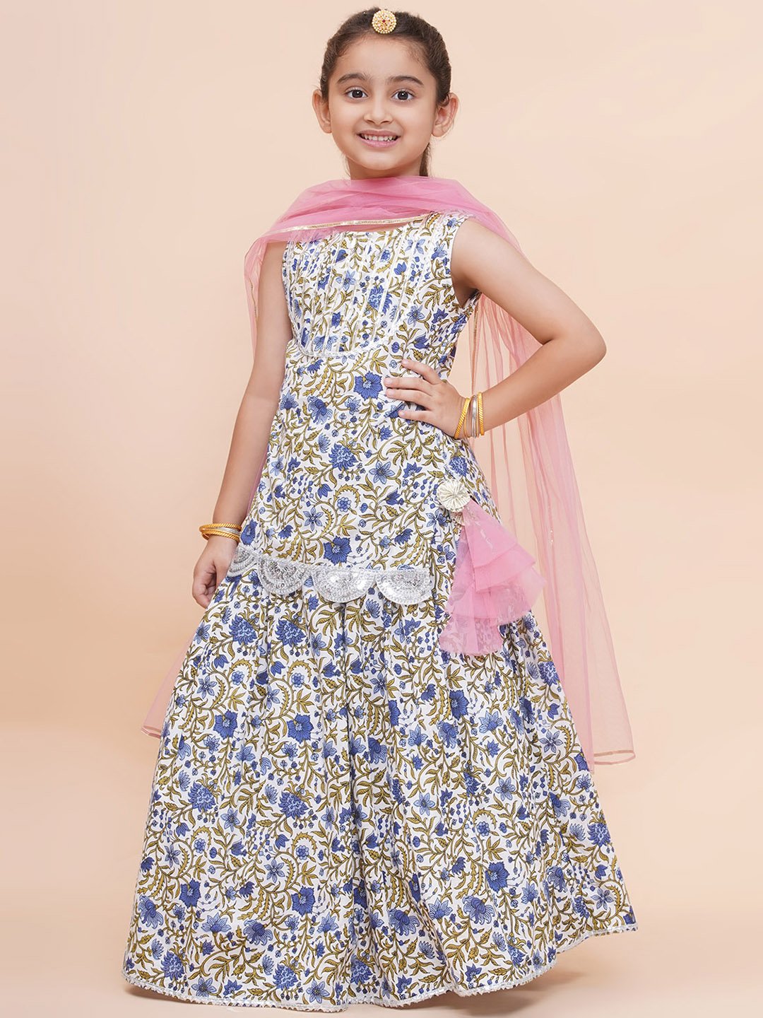 Modish couture Printed Lehenga Kurta with Dupatta - Image 5