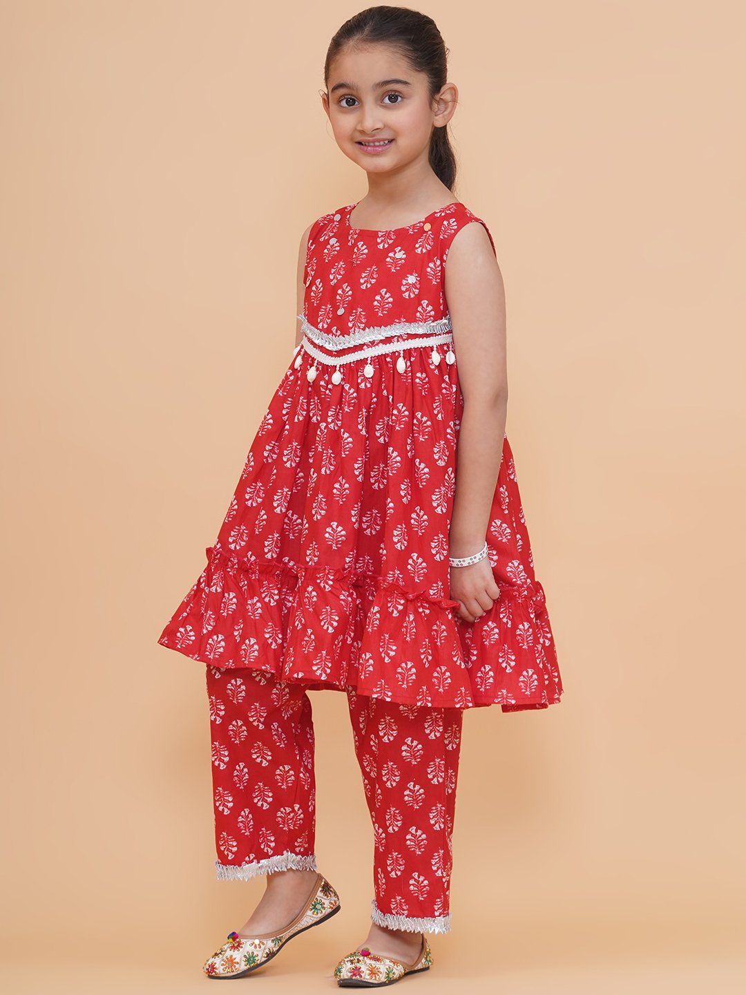 Modish couture Printed Kurta & Plazzo - Image 5