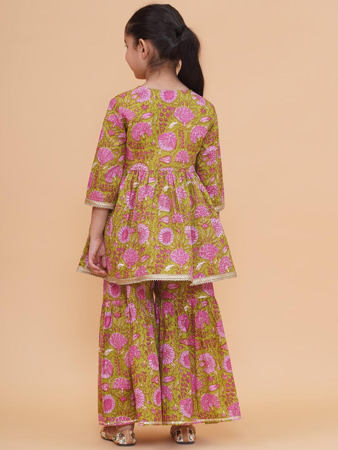 Modish couture Angrakha Printed Kurta & Sharara - Image 6