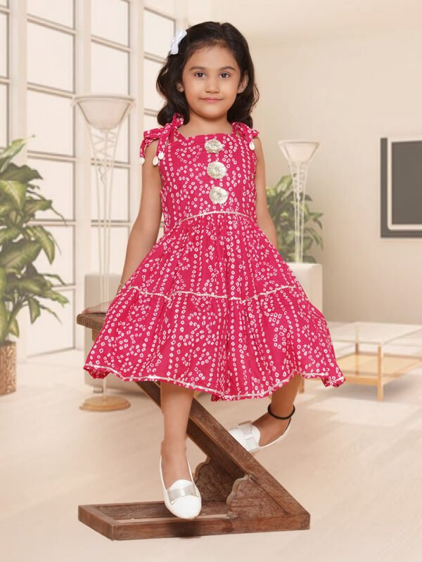 Modish Courture Bandhani Print Dress