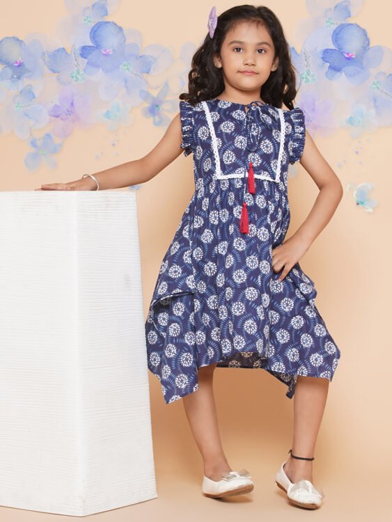 Modish Courture Indigo Print Dress