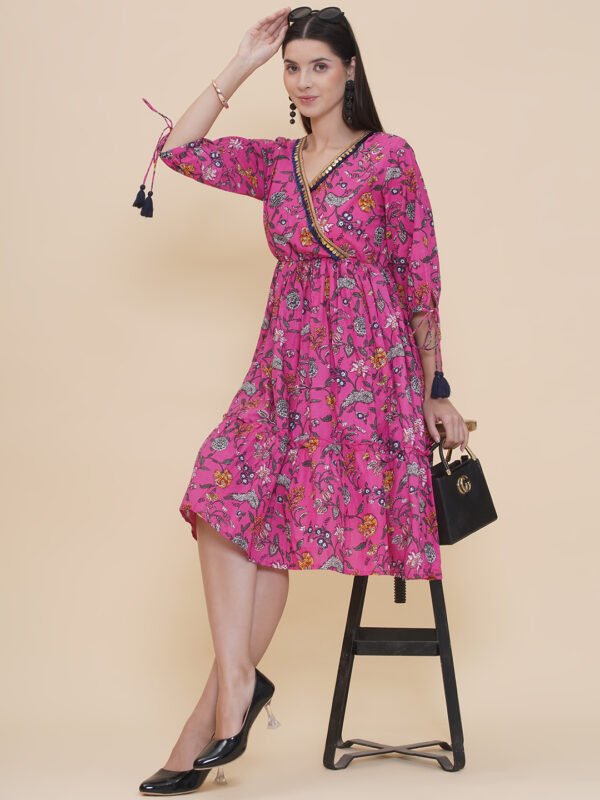 Modish Couture Ethnic Print Maxi Dress