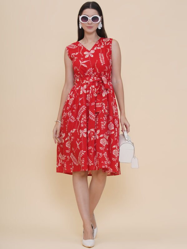 Modish Couture Printed Maxi Dress