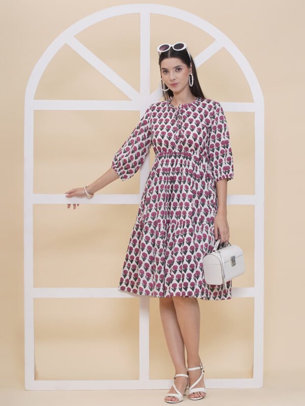 Modish Couture Floral Print Maxi Dress