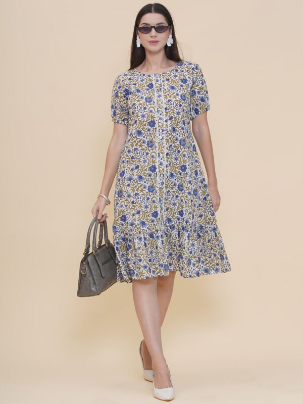Modish Couture Jaal Printed A-Line Dress