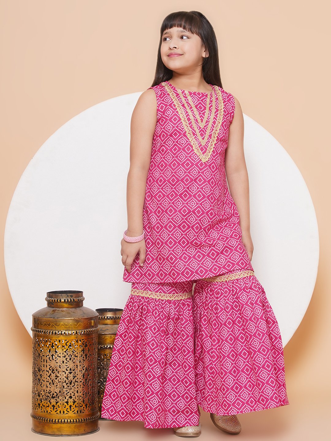 Modish couture Printed Kurta & Garara