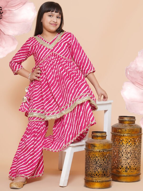 Modish couture Printed Kurta & Garara