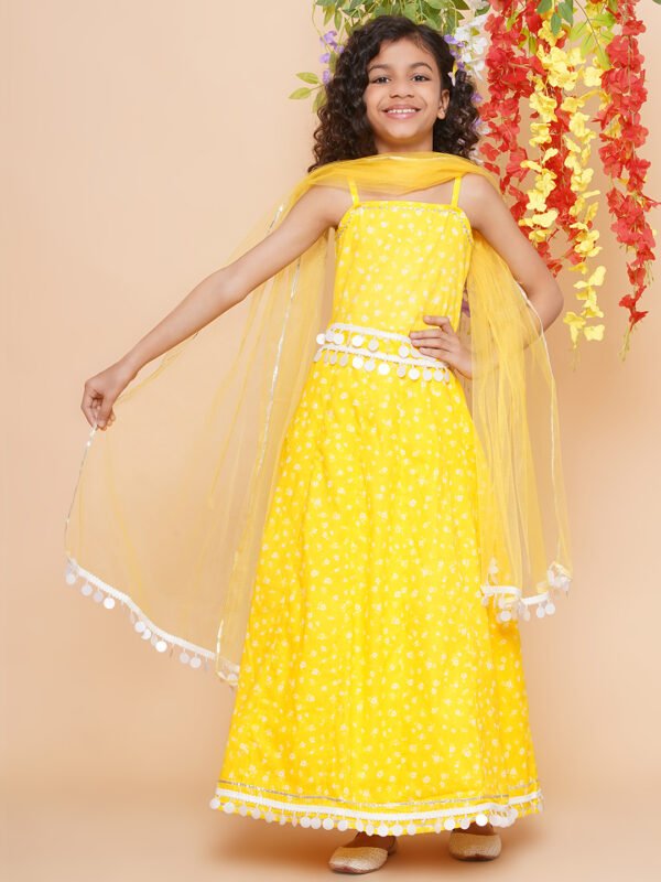 Modish couture Printed Dress with Dupatta