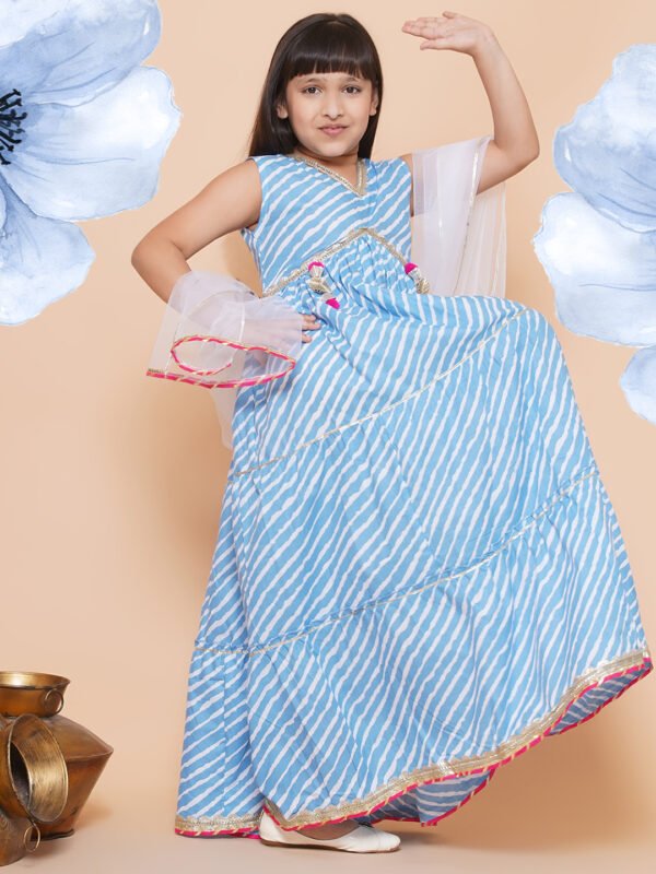 Modish couture Printed Dress with Dupatta