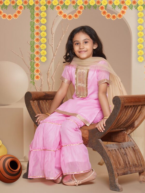 Modish couture Printed Kurta & Sharara