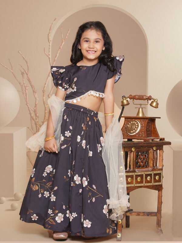 Modish couture Printed Lehenga & Top with Dupatta