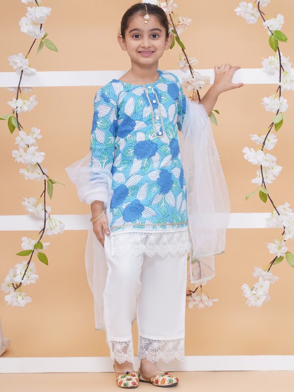 Modish couture Printed Kurta & Plazzo with Dupatta