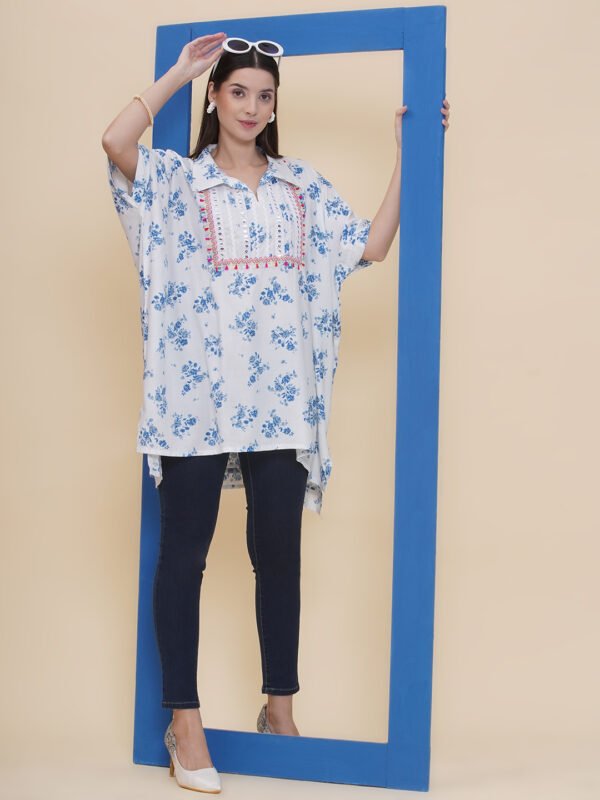Modish Couture Self Design Kaftaan Shirt