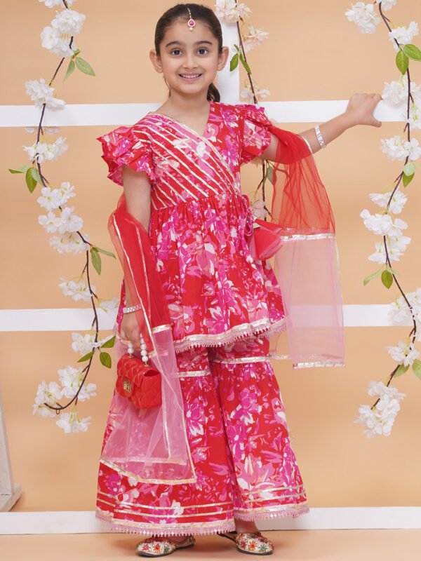 Modish couture Printed Kurta & Sharara with Dupatta