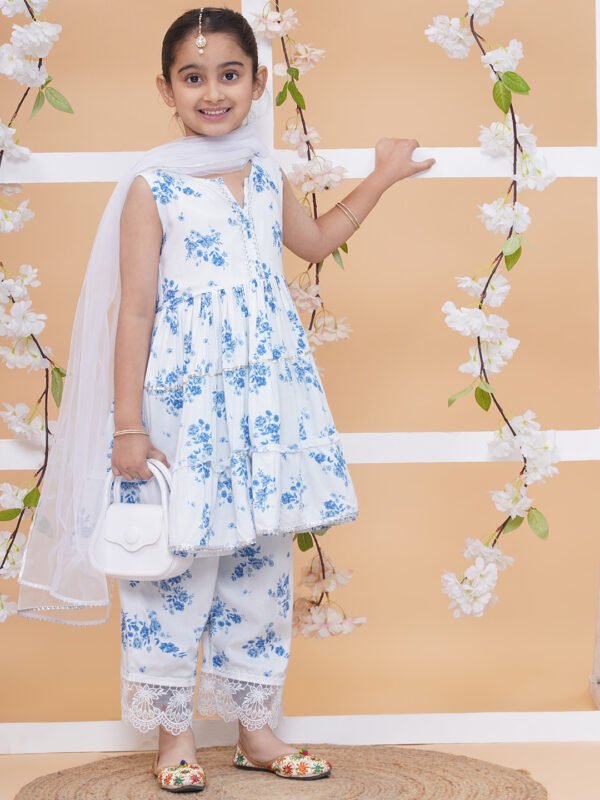 Modish couture Printed Kurta & Plazzo with Dupatta