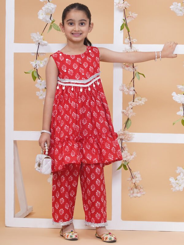 Modish couture Printed Kurta & Plazzo