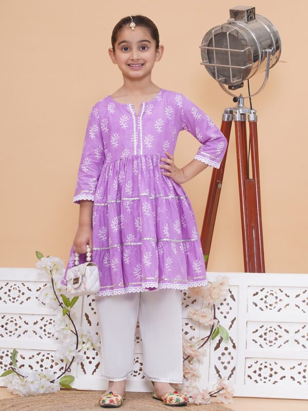Modish couture Printed Kurta & Plazzo