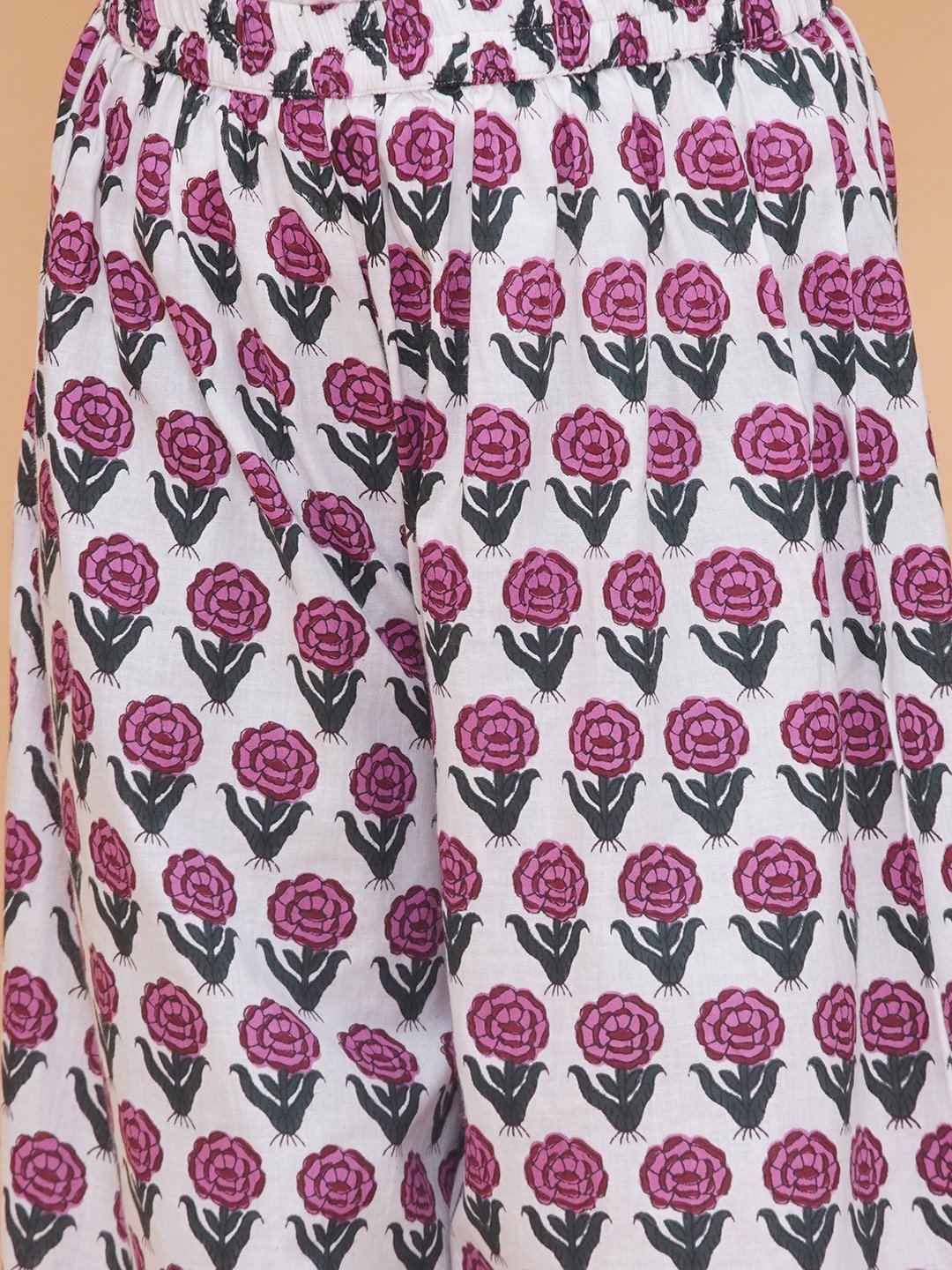 Modish couture Printed Kurta & Plazzo with Purse - Image 9